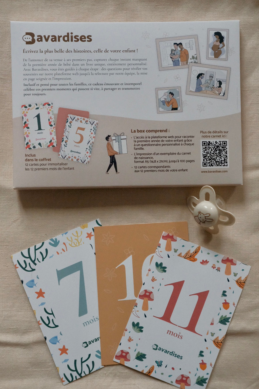 Coffret cadeau de naissance Bavardises