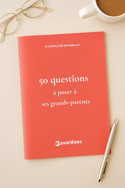 50 questions à poser à ses grands-parents – Le carnet à télécharger
