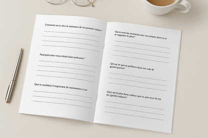 50 questions à poser à ses grands-parents – Le carnet à télécharger